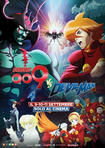 Poster film Cyborg 009 Vs Devilman